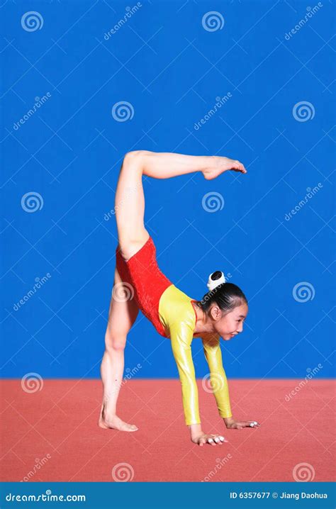 Gymnastics Poses Stock Image Image Of Pose Teen Strength 6357677