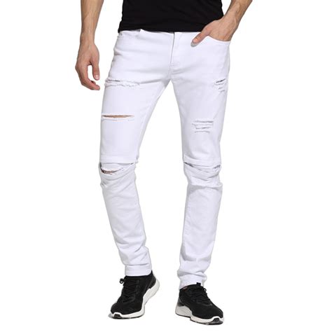 Buy Men White Jeans Fashion Design Slim Fit Casual