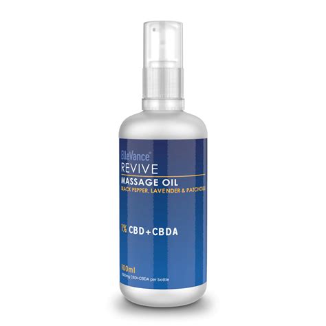 Ellevance® Revive Massage Oil With Cbd Cbda 100 Ml 1000mg