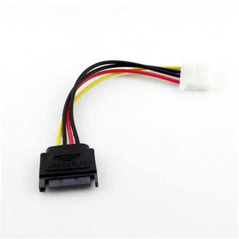 15 Pin Sata Male To Molex 4 Pin Ide Female Power Adapter Cable Serial