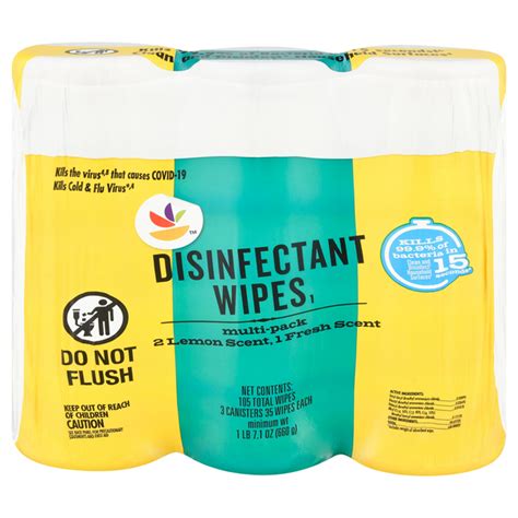 Save On Giant Disinfecting Wipes Lemon And Fresh Scent 35 Ct Ea 3 Pk