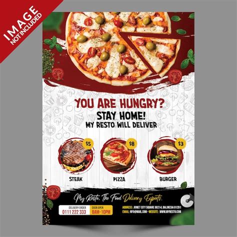 Premium PSD Foods Delivery Promotion Template