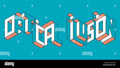 impossible de la typographie mots illusion optique faite de lettres impossible concept