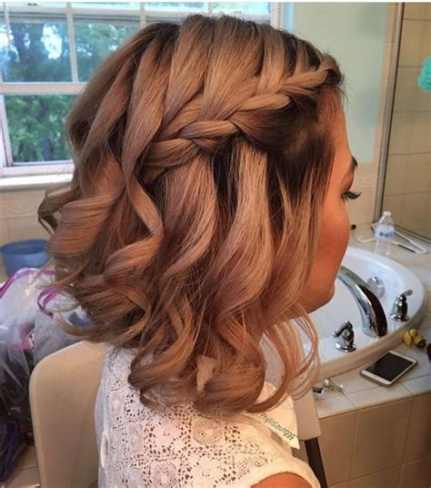 40 Flowing Waterfall Braid Styles Prom Hairstyles For
