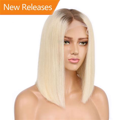 4613 Color Straight Lace Front Human Hair Wigs Pre Plucked With Baby