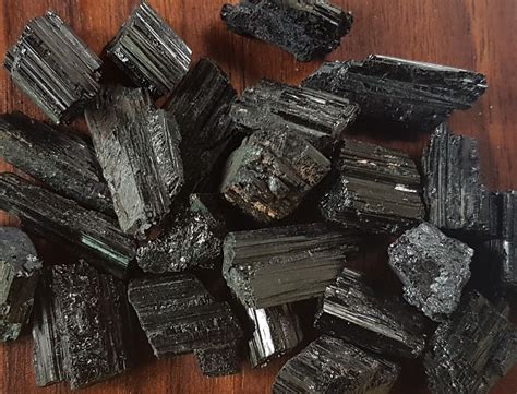 X4 Black Tourmaline Natural Formations 1 2 Grams Each Energy In Balance