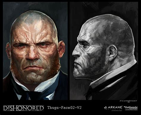 Dishonored Thugs02 Cedric Peyravernay Game Concept Art Concept Art