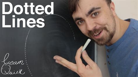 Learn To Draw Dotted Lines On A Chalkboard Learn Quick Youtube