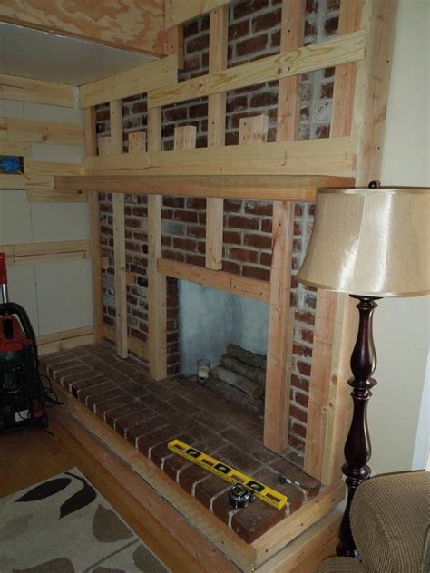 Apr 27, 2021 · when your fireplace sits there neglected and unloved, the time is ripe for a makeover. Framing the old brick | Reface fireplace, Brick fireplace ...
