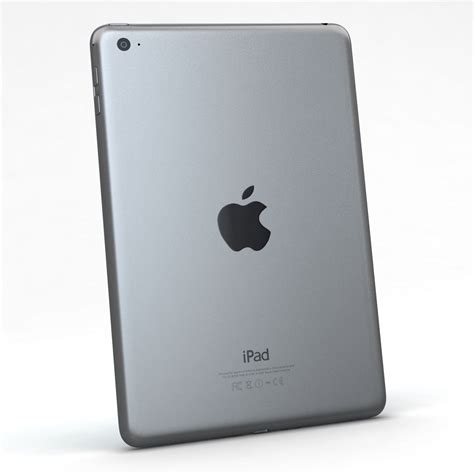 Apple Ipad Mini 4 Gris Espacial Modelo 3d 49 3ds C4d Fbx Obj