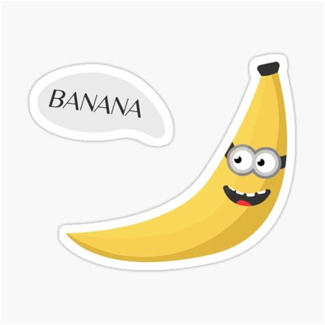 New Banana Minion Stickers Sticker By Samuelobrown Redbubble