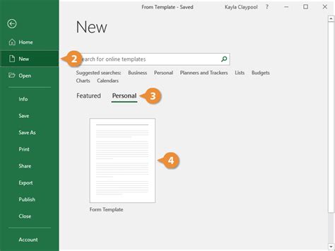Excel Forms Template Customguide