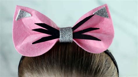 We put our heads together to devise a way to make one using black felt. DIY Simple Cat Ears Headband - YouTube