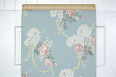 1940s Floral Vintage Wallpaper Hannahs Treasures Vintage Wallpaper