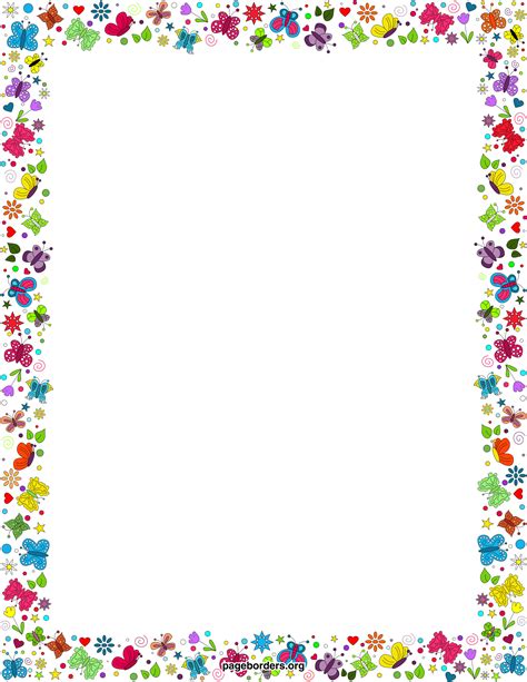 Easter Page Borders Free Page Borders Clip Art Borders Free