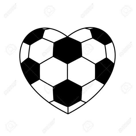 Soccer Ball Heart Clipart Clipground