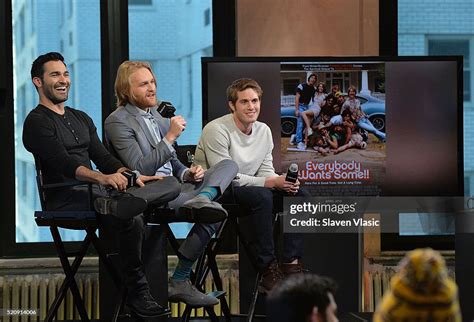 Actors Tyler Hoechlin Wyatt Russell And Blake Jenner Discuss News Photo Getty Images