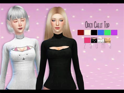 Zaumas Yume Open Chest Top Sims 4 Updates ♦ Sims 4 Finds And Sims