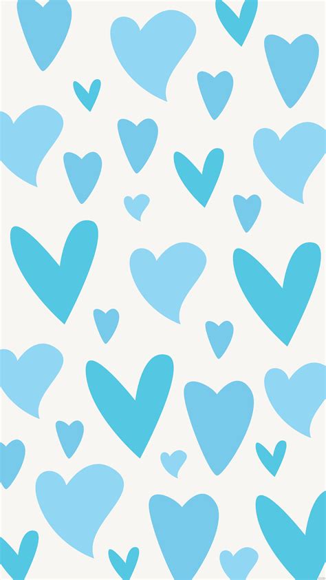 Blue Aesthetic Heart Wallpapers Wallpaper Cave