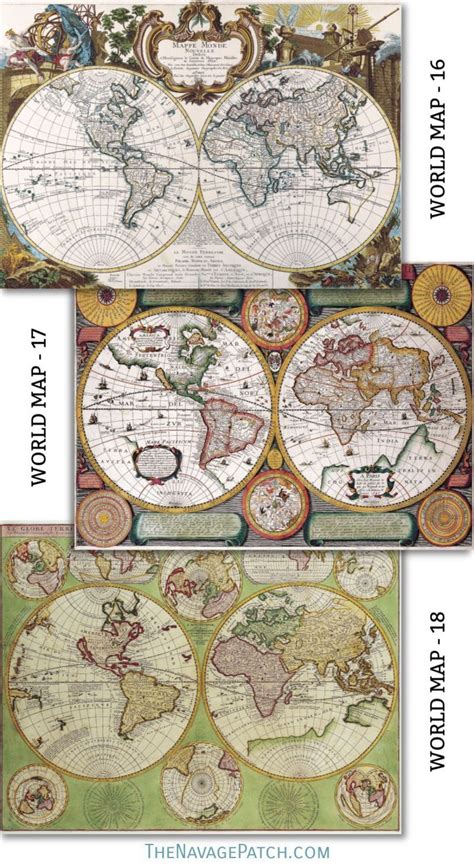 Wooden World Map Wall Art And 28 Free Printable Vintage Maps Free