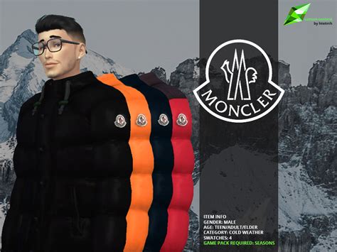 The Sims Resource Moncler Puffer Jacket