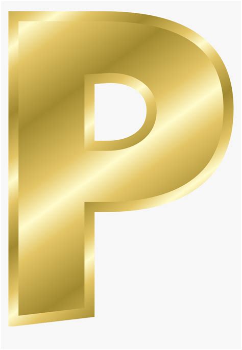 Effect Letters Alphabet Gold Letter P In Gold Hd Png Download Kindpng