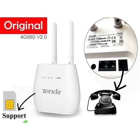 Modem Router Con Ingresso Sim 4g E Uscite Lan Tenda 4g680 Technolab