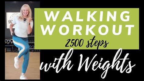 Walking Workout With Weights 2500 Steps In 20 Minutes Walk With