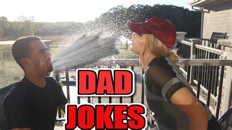 Dad Jokes Try Not To Laugh With Water Challenge Youtube