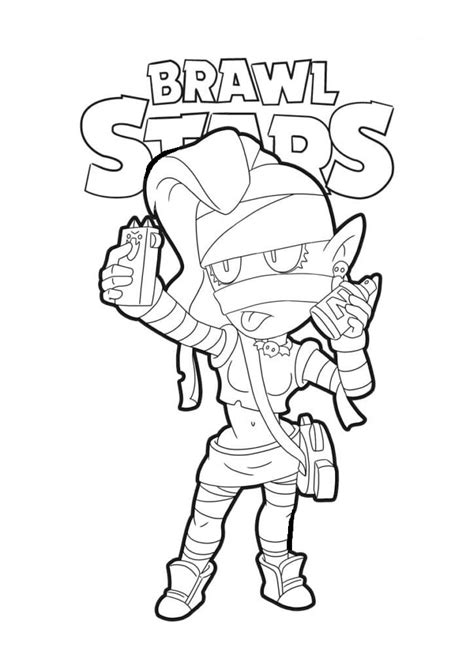 Coloring Pages Emz Print Out Your Brawl Stars Character Online