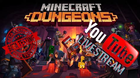 Minecraft Dungeons Beta Livestream Youtube