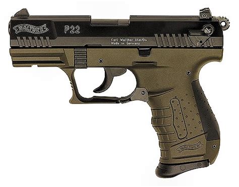 Walther P22 22lr 34 Military Od Green