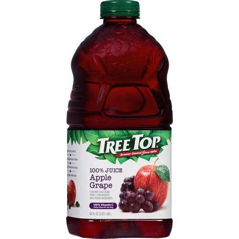Tree Top 100 Apple Grape Juice Concentrated 64 Fl Oz