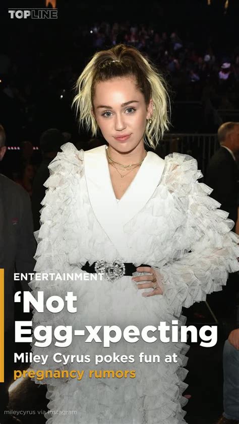 Miley Cyrus Responds To Pregnancy Rumors