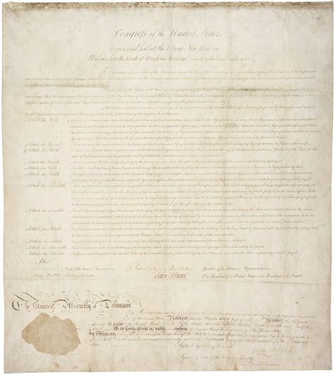 The Bill Of Rights 14 Originals Pieces Of History