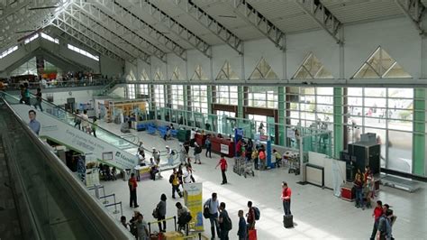 Aerial Shot Inside The Davao International Airport Stock Photo