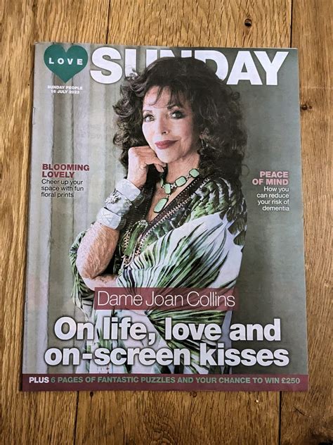 Love Sunday Magazine July 2023 Joan Collins Cover Yourcelebritymagazines