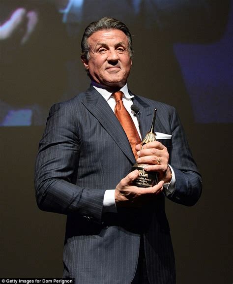 Sylvester Stallone Picks Up Award At Santa Barbara International Film