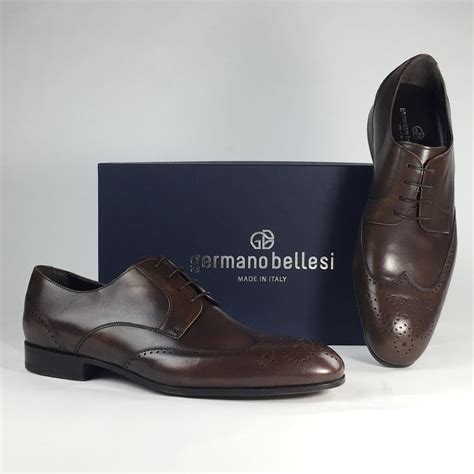 Hand Made In Italy Superior Quality Oxford Mans Shoes Germano Bellesi