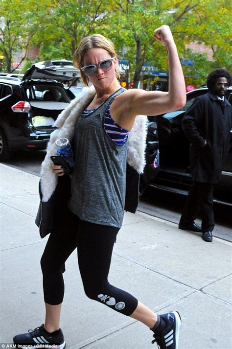 Jennifer Lawrence Heads To A Spinning Class In New York Jennifer
