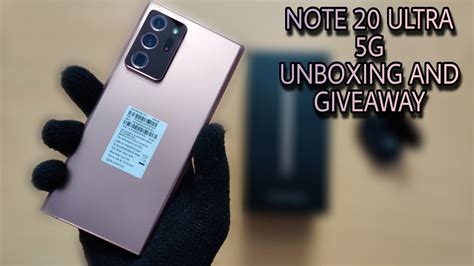 Samsung Galaxy Note 2o Ultra 5g Unboxing And Giveaway First