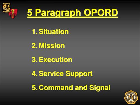 Ppt Operations Order Opord Powerpoint Presentation Id229660
