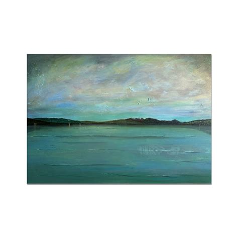 An Emerald Loch Lomond Scottish Landscape Painting Signed Fine Art