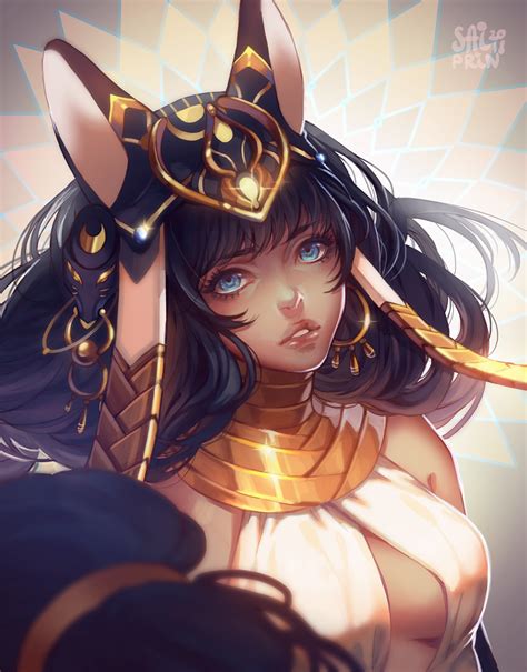 Bastet By Saiprin On Deviantart Anime Egyptian Bastet Anime Character Design