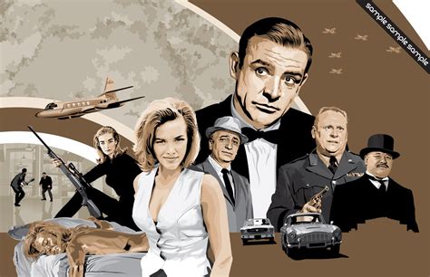 James Bond 007 Goldfinger Unofficial Fan Art 17 X Etsy