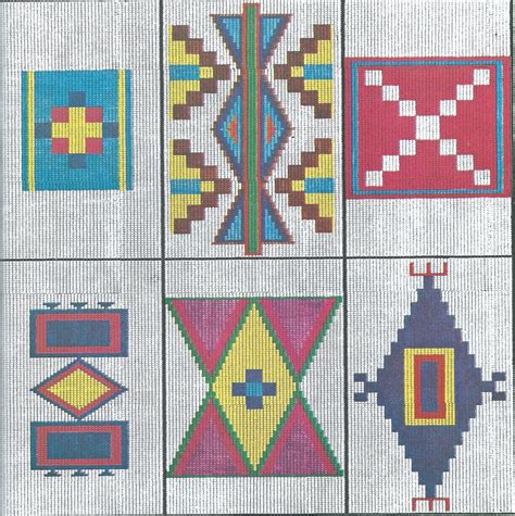 Some Blackfoot loom designs. I want to know where they found needles