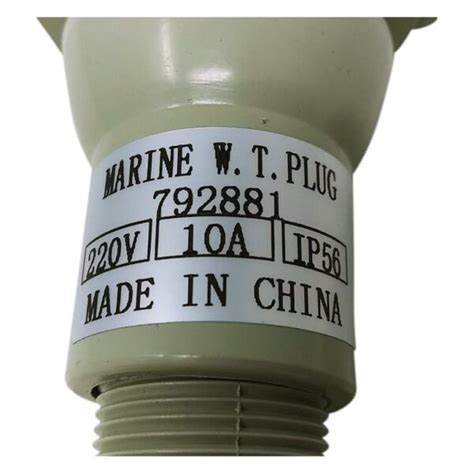 Plug Male Hna Synthetic Resin Watertight 3 Pin 10a Harbour Supply