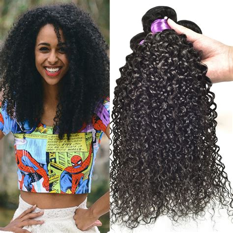 Burmese Virgin Hair Weaving Burmese Curly Hair 4 Pieceslot Braid Natural Black Hair Bundle Top
