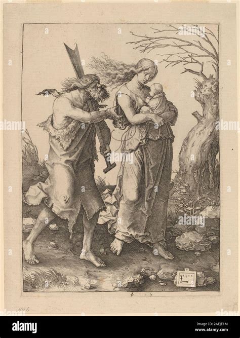Lucas Van Leyden Adam And Eve After Their Expulsion From Paradise