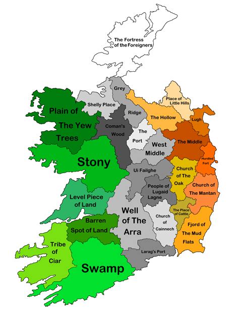 Map Of Ireland With Counties Names After Literal Maps On The Web